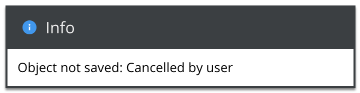 Action Cancelled Exception