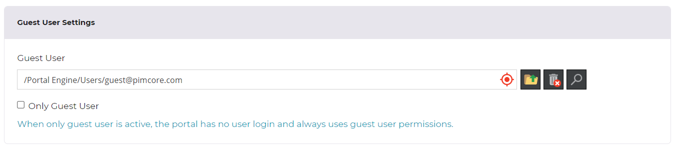 Guest User Config