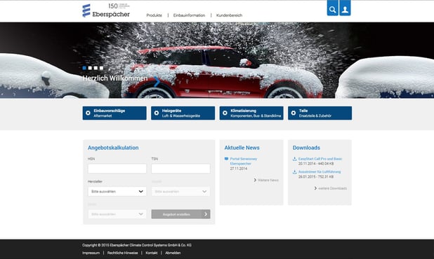 Eberspächer introduces innovative B2B self-service portal