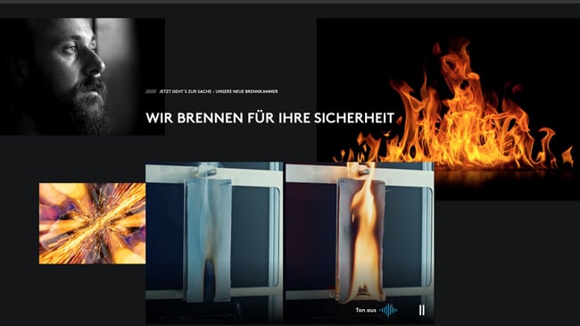 Eine Website für besondere Ansprüche: Be safe. We care.