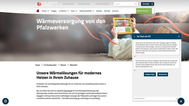 Digitale Serviceplattform für Energieversorger