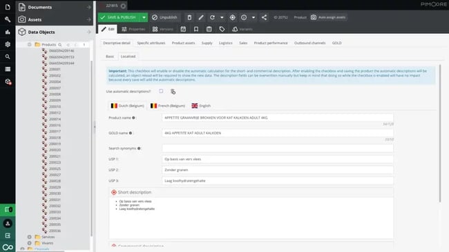 Pimcore implementation for efficient product data management and improved time to market