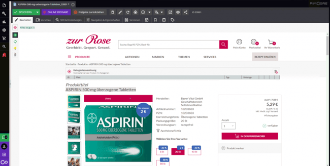 Multi-Mandanten-Sortimentsverwaltung inkl. Anbindung Magento 2