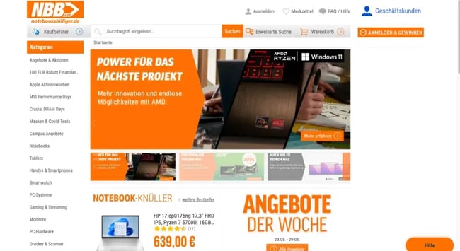 Einführung von Pimcore X bei führendem Händler für Notebooks und Unterhaltungselektronik
