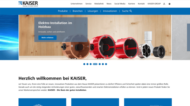 Pimcore relaunch for KAISER: proven platform evolved, media disruptions minimized