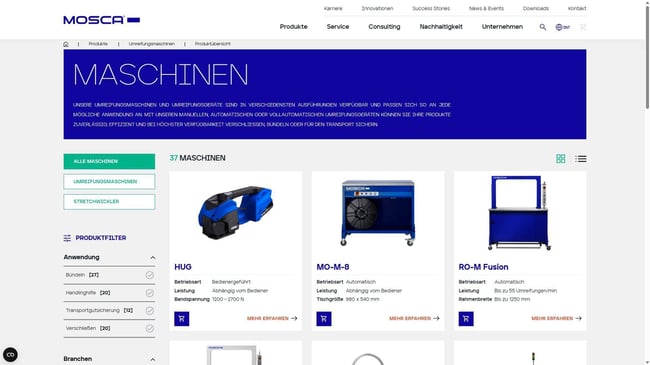 MOSCA goes global: Relaunch of EMEA and USA websites in a unified system