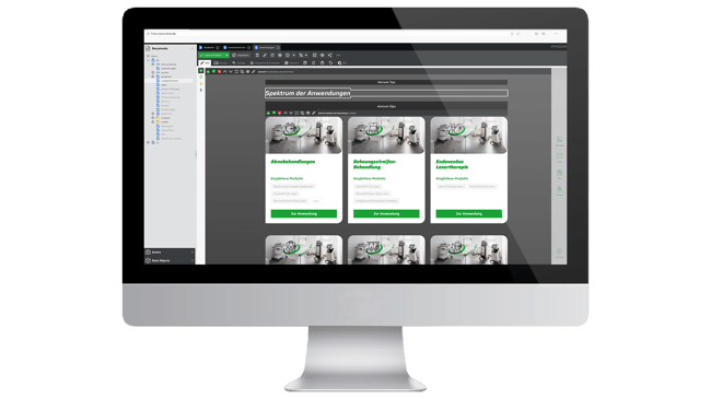 Pimcore-Powered Website for intros Medical Laser