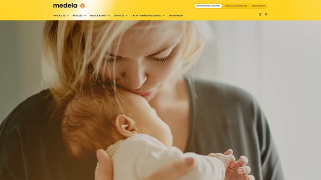 Global Healthcare by Medela: Design & Relaunch in 17 languages