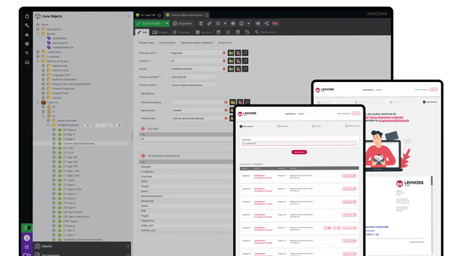 Automated creation and management of product data and data sheets – with AI-supported allocation and intelligent search for customer-specific data.
