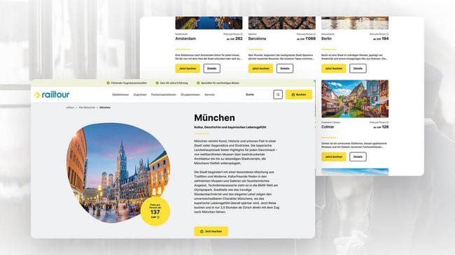 Next stop: Digital excellence – PIM, CMS & website relaunch for railtour suisse sa