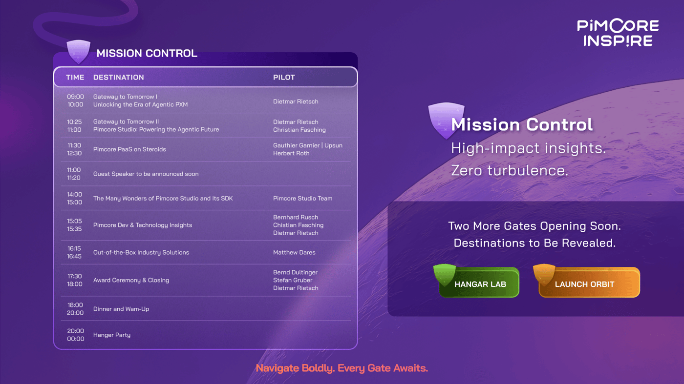 PI25-Mission Control-Timetable