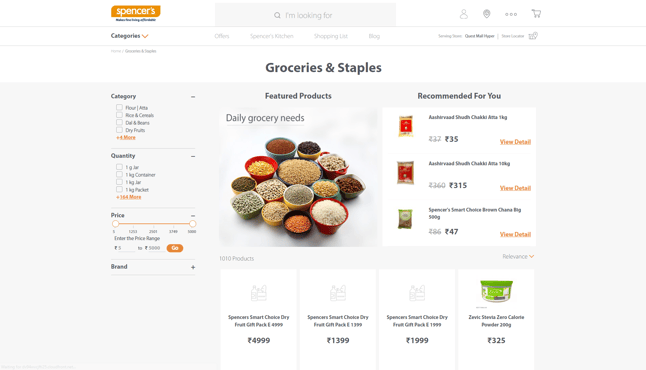 Omni-Channel eCommerce for one of India’s leading grocery retailers