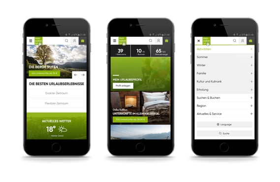 AI-supported website personalization for holiday destination