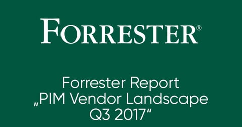 Forrester Report: PIM Vendor Landscape Q3 2017