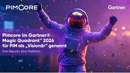 Wir bringen zusammen, was zusammengehört. Pimcore im Gartner® Magic Quadrant™ für PIM 2026 als „Visionär“ eingestuft