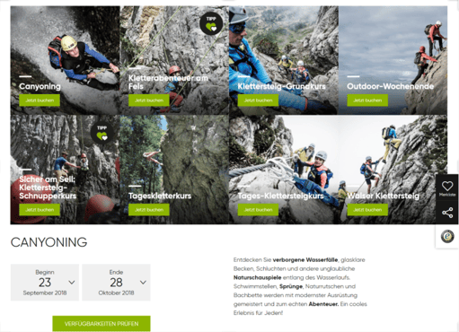 AI-supported website personalization for holiday destination