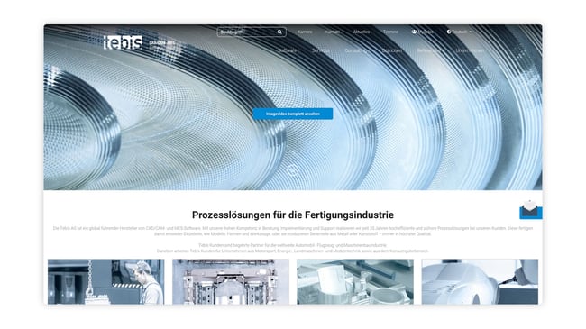New Corporate Website for Tebis AG