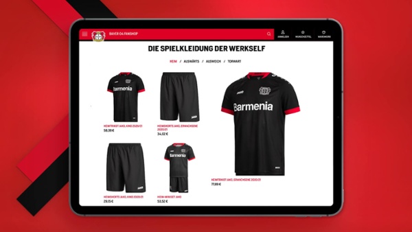 Bayer 04 Leverkusen Brings Its E-Commerce Shop up to a New Level