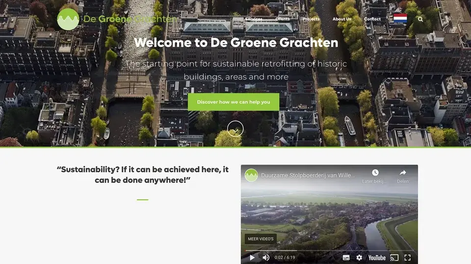 De Groene Grachten : le point de départ d’une rénovation durable.