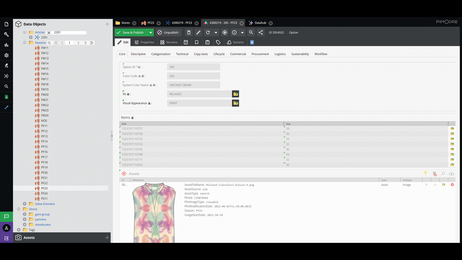 Gant-c434891: Il marchio di moda accelera il time-to-market con Pimcore PIM/MDM