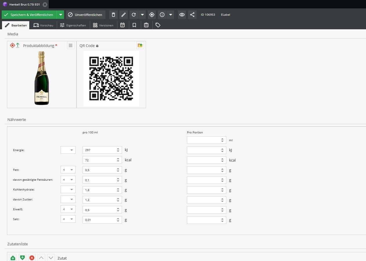 E-Label: informazioni legali per i clienti in tutta l’UE con Henkell Freixenet e Pimcore