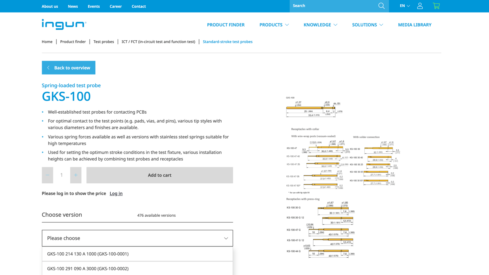Boutique en ligne incluant une application PWA et l’intégration des données produit avec des produits à variantes et de nombreux attributs.