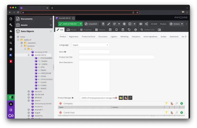 Ottimizzazione della gestione dei dati e dello sviluppo del sito web