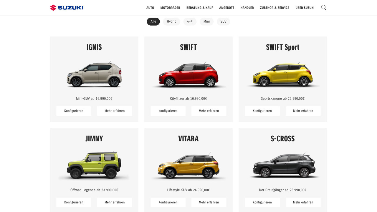Il rilancio impressionante: come Suzuki Austria ha portato a termine la rivoluzione del proprio sito web