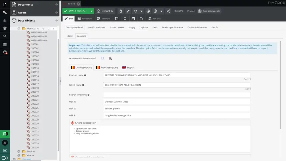Implementazione di Pimcore per una gestione efficiente dei dati di prodotto e un time-to-market migliorato