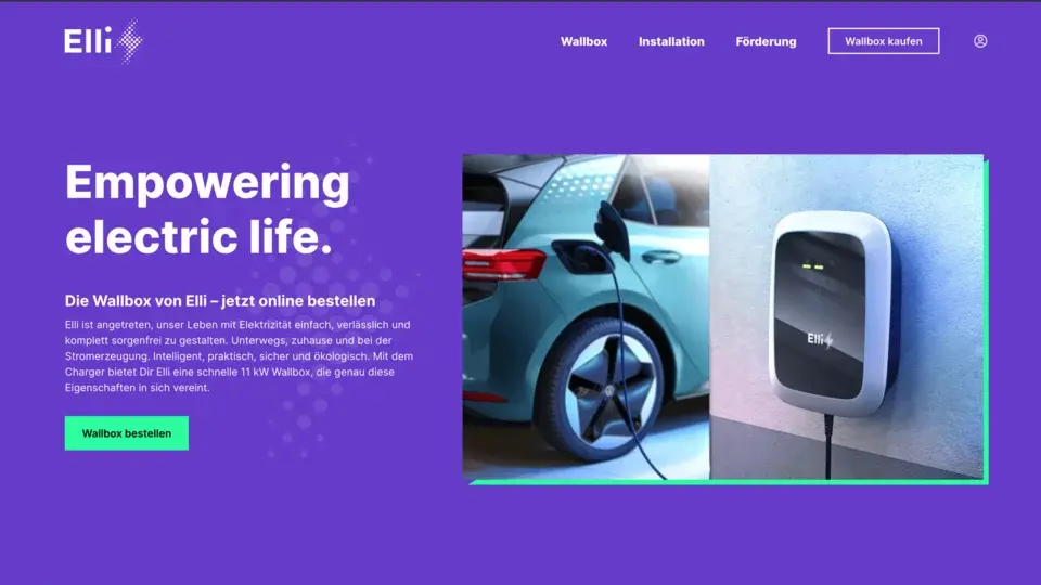 In tre mesi al proprio webshop – per Elli, la wallbox VW