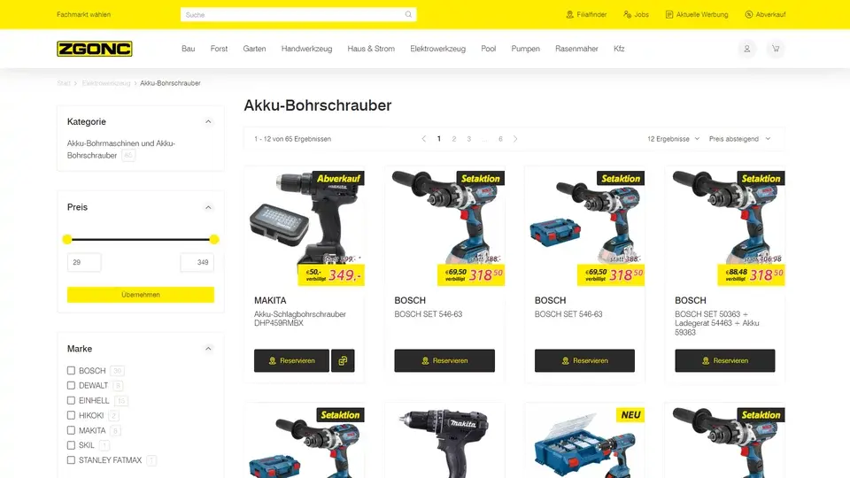 Nouveau site web pour ZGONC : shopping efficace et travail simplifié.